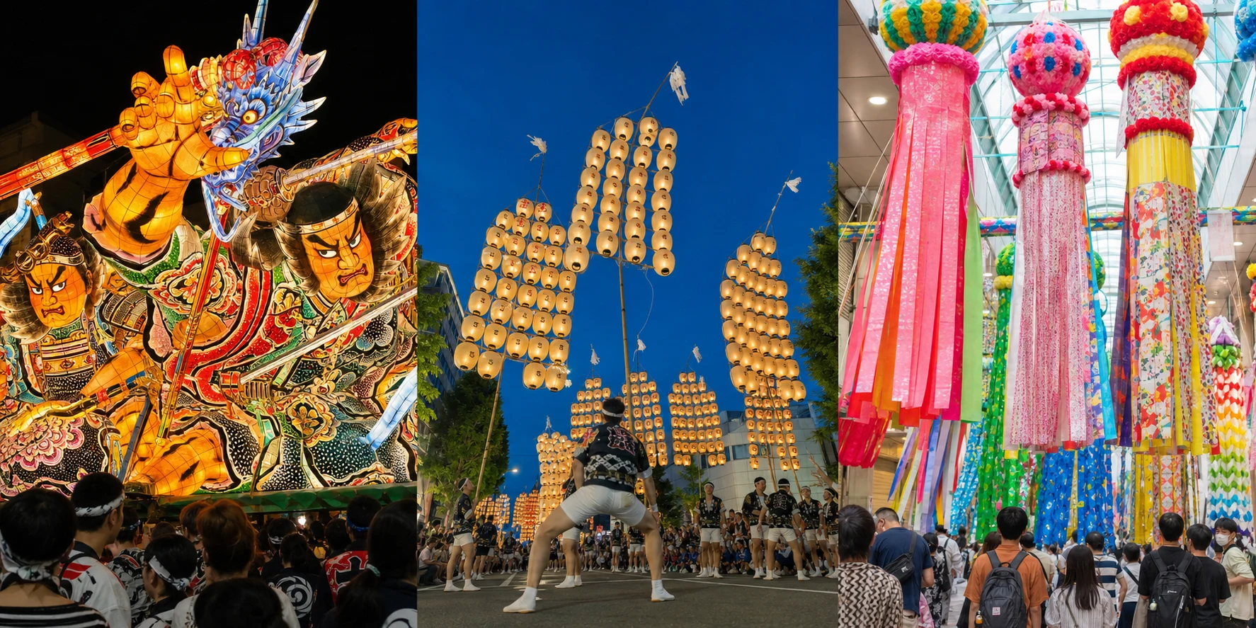 日本東北夏祭自由行：一次收藏青森睡魔、秋田竿燈與仙台七夕